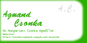 agmand csonka business card